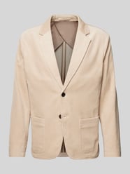 Slim Fit 2-Knopf-Sakko aus Cord Modell 'KAY' von SELECTED HOMME Beige - 32