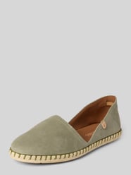Espadrilles van leer met labelpatch model 'CARMEN' van Verbenas - 1