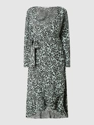 Wikkeljurk van crêpe, model 'Valerie' - duurzaam  van EDITED Blauw / turquoise - 20