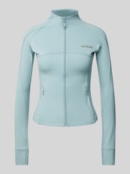 Sweatjacke mit Label-Applikation Modell 'MARIKA' von Guess Activewear Blau - 5