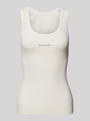 Tanktop in unifarbenem Design und Ripp-Optik von Copenhagen Muse Beige - 27