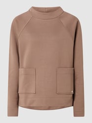 Bluza o kroju oversized z nakładanymi kieszeniami  od Windsor Beżowy - 43