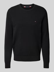 Gebreide pullover met logostitching van Tommy Hilfiger - 31