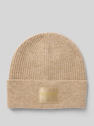 Beanie mit Kaschmir-Anteil Modell 'BRENTON' von Guess Beige - 6