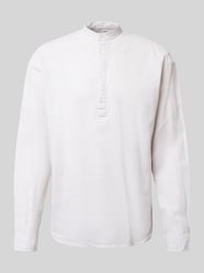 Regular Fit Freizeithemd aus Leinen-Baumwoll-Mix von MCNEAL Beige - 40