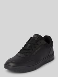 Sneaker aus Leder-Mix Modell 'BASKET CORE LITE' von Tommy Hilfiger Schwarz - 40