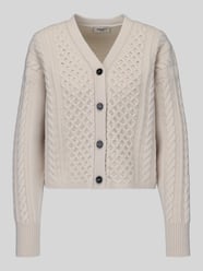 Regular Fit Strickjacke aus reiner Wolle Modell 'PRIMO' von Weekend Max Mara Beige - 43