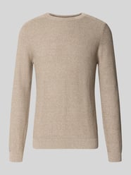 Pullover mit strukturierter Feinstrickoptik von Tom Tailor Beige - 6
