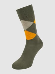 Socken mit Argylemuster Modell 'King' von Burlington Grün - 18