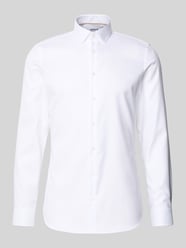 Super Slim Fit Businesshemd in unifarbenem Design von Jake*s - 38