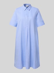 Knielanges Hemdblusenkleid aus reiner Baumwolle von Milano Italy - 12