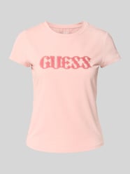 T-Shirt mit Strasssteinbesatz von Guess Pink - 13