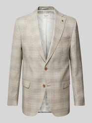 Marynarka na 2 guziki o kroju slim fit z mieszanki lnu z dodatkiem wełny model „Theo” od Carl Gross - 7
