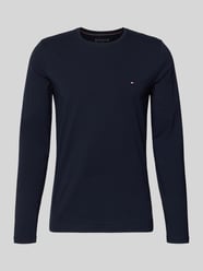 Slim fit T-shirt van katoenmix van Tommy Hilfiger - 10