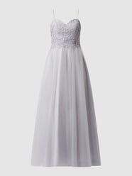 Abendkleid aus Spitze und Chiffon von Laona Blau / Türkis - 29