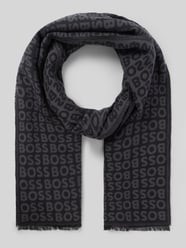Schal mit Logo-Jacquardstruktur von BOSS - 27