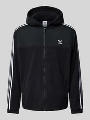 Fleecejacke mit Kapuze von adidas Originals Schwarz - 16