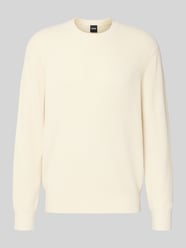 Sweter z dzianiny o kroju regular fit z mieszanki wiskozy model ‘P-HORSO’ od BOSS - 45