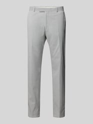 Slim fit pantalon met persplooien, model 'Melwin' van Strellson Grijs / zwart - 19