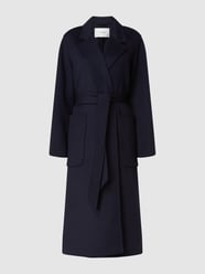 Wollmantel mit Taillengürtel Modell 'Celia' von Ivy Oak Blau - 42