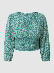 Cropped Bluse mit Millefleurs Modell 'Fuchsia' von Only Grün - 26
