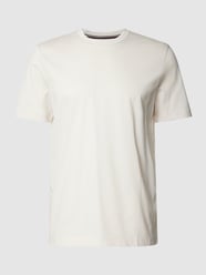 T-Shirt aus Baumwolle mit Rundhalsausschnitt Modell 'MERCERIZED' von Tommy Hilfiger Beige - 48