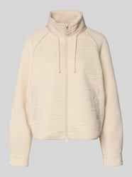 Trainingsjack met opstaande kraag van Marc Cain Beige - 28