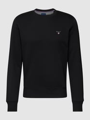 Sweatshirt mit Label-Stitching von Gant Schwarz - 23