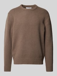 Strickpullover mit Rundhalsausschnitt Modell 'CODY' von SELECTED HOMME Braun - 9