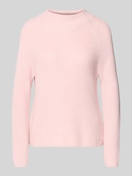 Strickpullover mit Stehkragen von monari Pink - 37