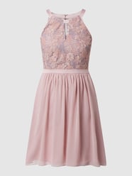 Cocktailkleid aus Spitze und Chiffon von Jake*s Cocktail Pink - 1