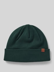 Beanie mit Label-Detail Modell 'WILLES' von Barts Grün - 41