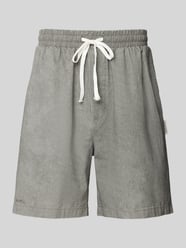 Spodenki kąpielowe o kroju relaxed fit z detalem z logo od ANOTHER COTTON LAB - 12