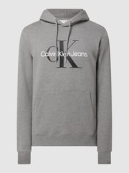 Hoodie mit Logo-Print  von Calvin Klein Jeans Grau / Schwarz - 37
