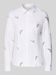 Overhemdblouse met motiefstitchings van Christian Berg Woman - 10