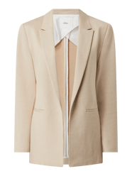 Blazer aus Jersey von s.Oliver BLACK LABEL Beige - 39