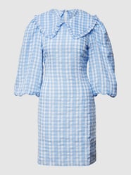 Mini-jurk met afneembare Peter Pan-kraag van NA-KD Blauw - 40