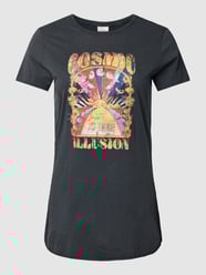 PLUS SIZE T-shirt met motiefprint, model 'MIKO' van ONLY CARMAKOMA Zwart - 23