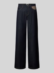 Jeansy o kroju wide fit z detalem w kratę od ONLY - 46