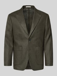 Marynarka krój regular fit z czystego lnu model 'BAILEY' od Selected Homme - 21