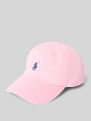 Czapka z wyhaftowanym logo od Polo Ralph Lauren Fuksjowy - 41