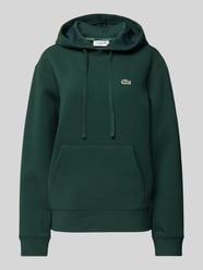 Hoodie mit Label-Badge von Lacoste Sport Grün - 8