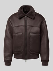 Blouson in Leder-Optik mit Zweiwege-Reißverschluss von Armani Exchange - 8