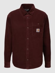 Overhemdjack in ribcordlook, model 'FLINT' van Carhartt Work In Progress Rood - 18