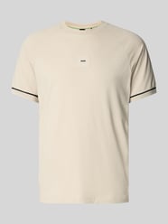 T-Shirt mit Label-Detail von BOSS Green Beige - 40