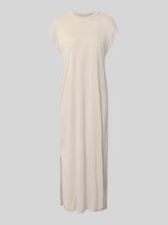 Rechte vrijetijdsjurk van viscosemix model 'ANORA' van PIECES Beige - 42