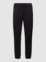 Sweatpants mit Label-Print Modell 'Hadiko' von BOSS Green Grau / Schwarz - 36