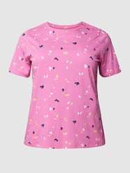 PLUS SIZE T-shirt met all-over motief van Tom Tailor Plus Fuchsia - 2