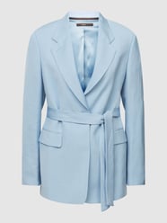 Blazer mit Bindegürtel von Windsor Blau - 23