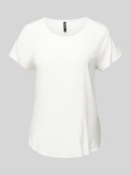 T-Shirt mit abgerundetem Saum Modell 'BELLA' von Vero Moda Weiß - 13